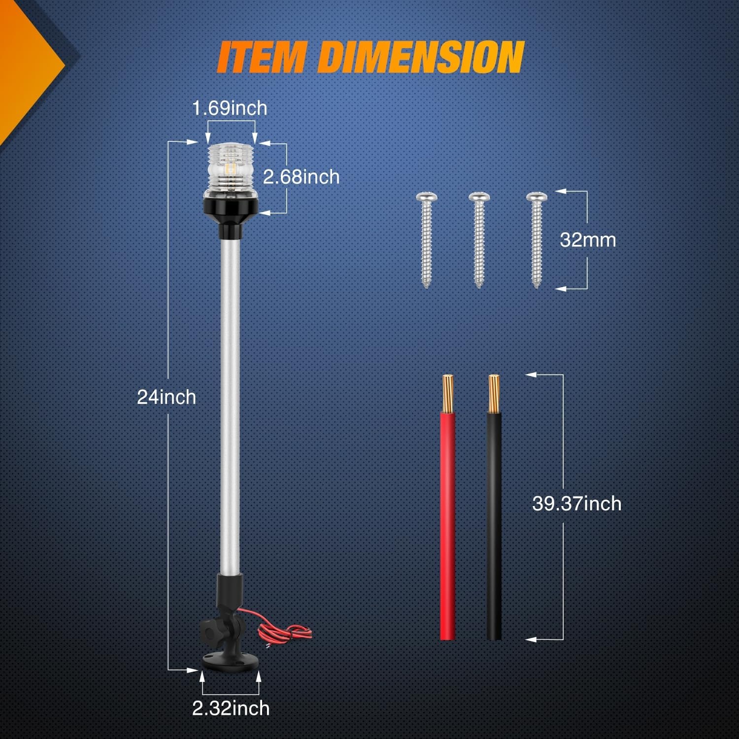 Nilight Marine Boat Stern Ligh - Fishing Boat Anchor recension och pris