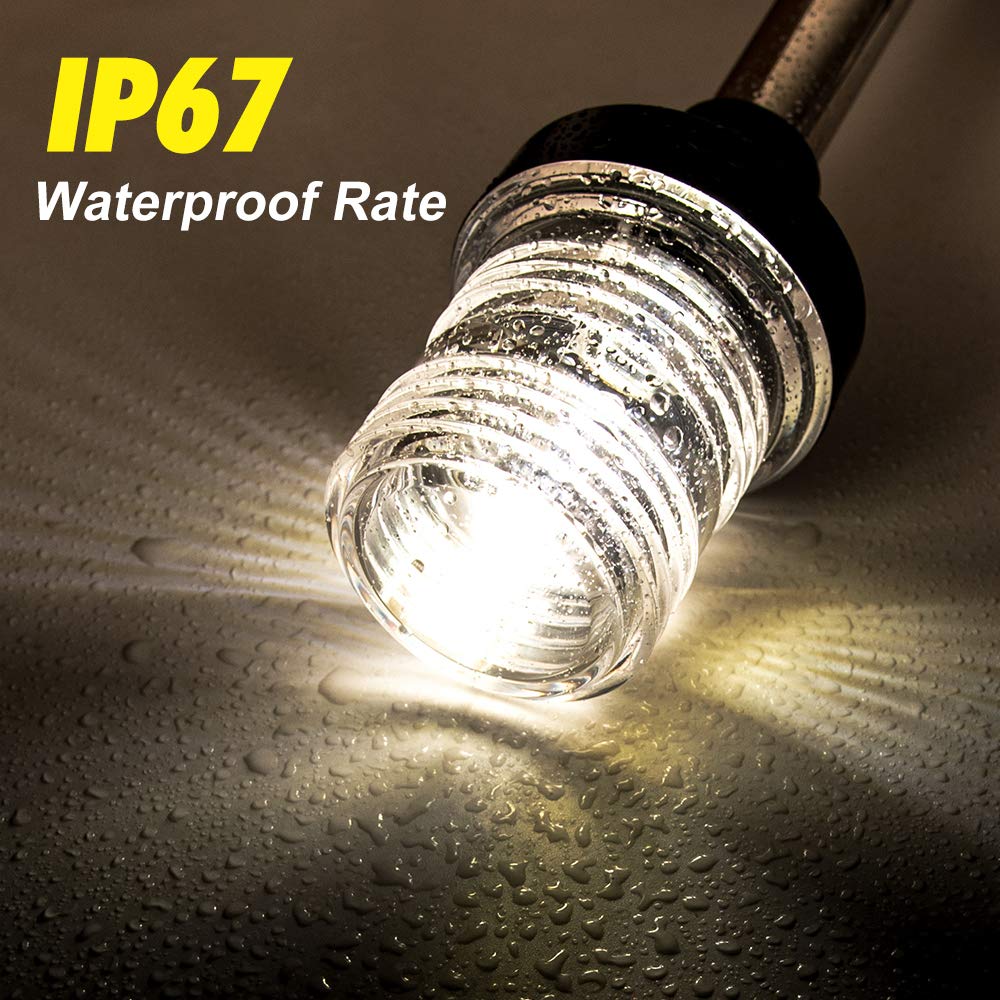 360 Degree White LED Fold Down - Fishing Boat Anchor recension och pris